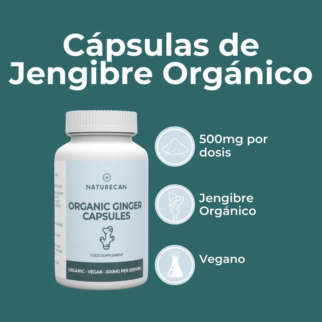 Suplemento de jengibre orgánico