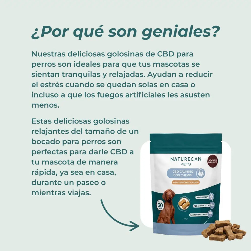 Chuches CBD relajantes para perros