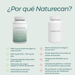 Cápsulas de Omega-3 de Algas Naturales