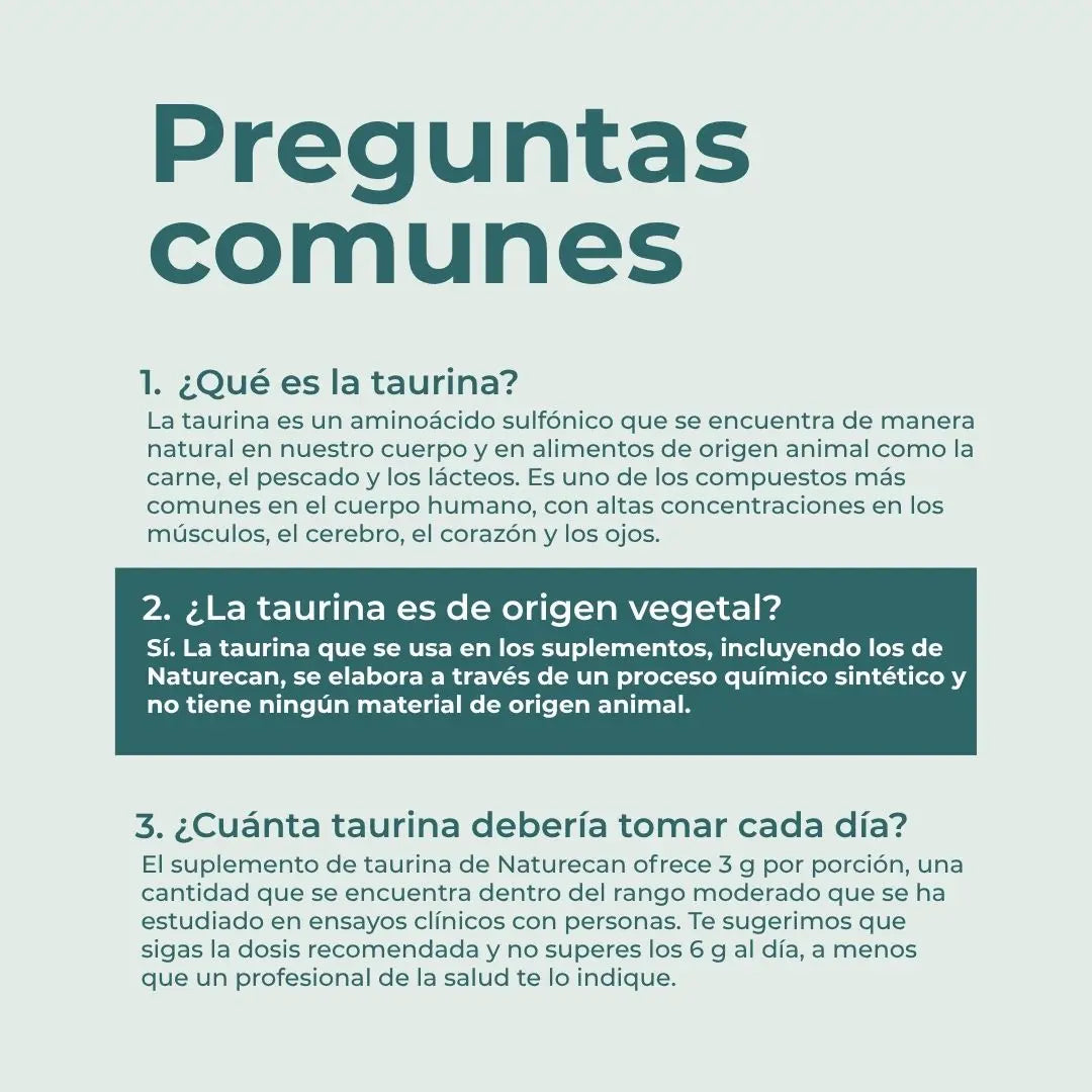 Taurina en polvo