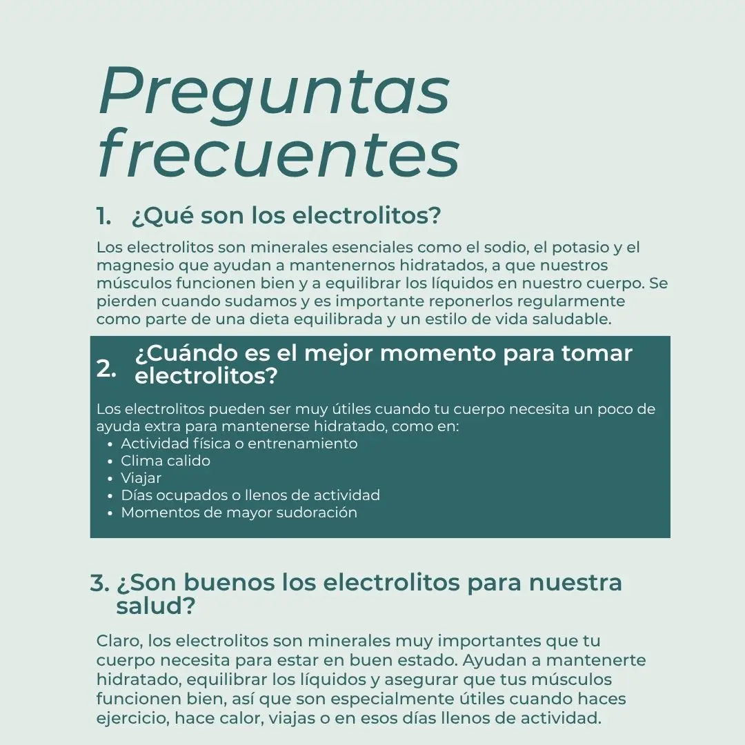Bebida con electrolitos