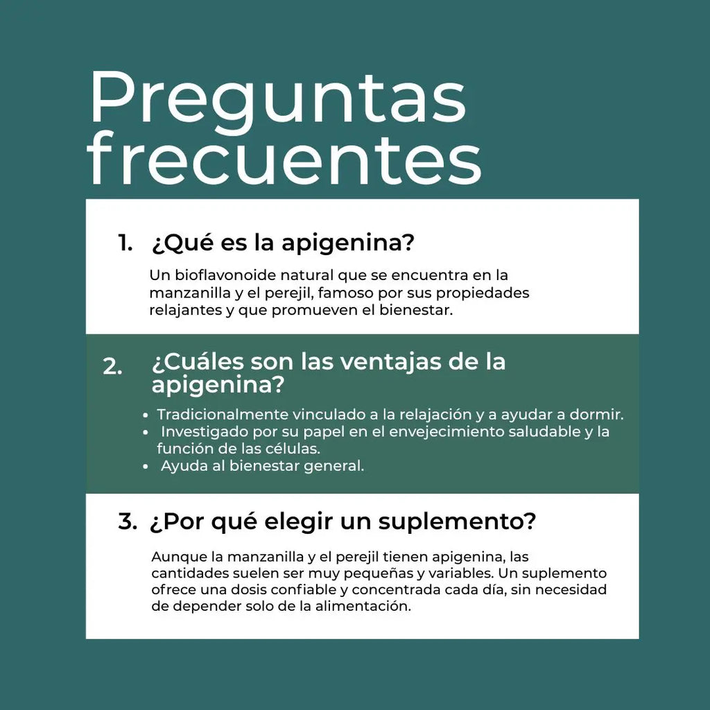 Suplemento de apigenina