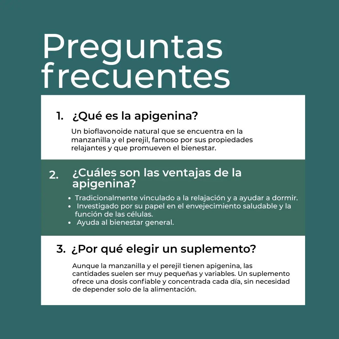 Suplemento de apigenina
