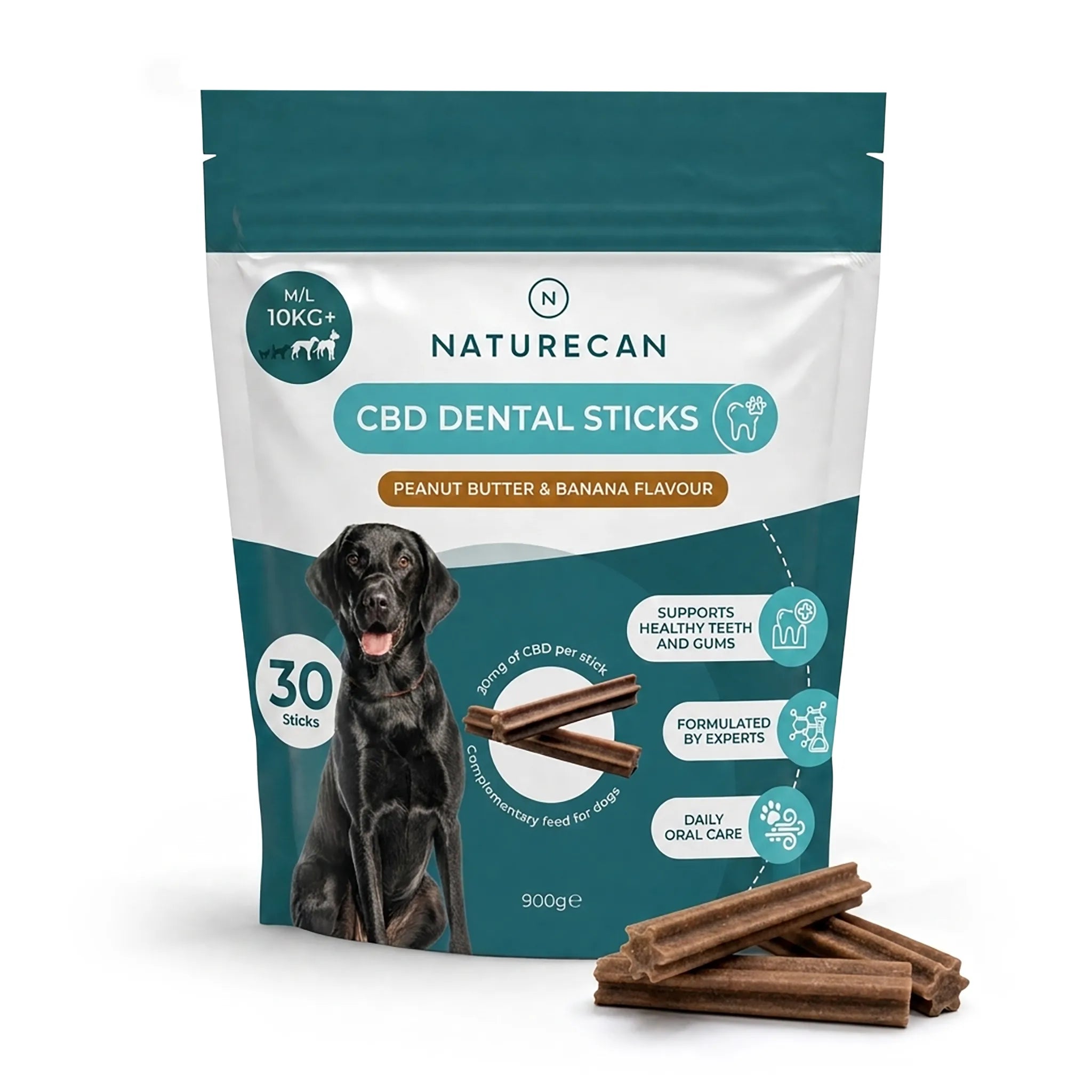 Barritas dentales con CBD para perros