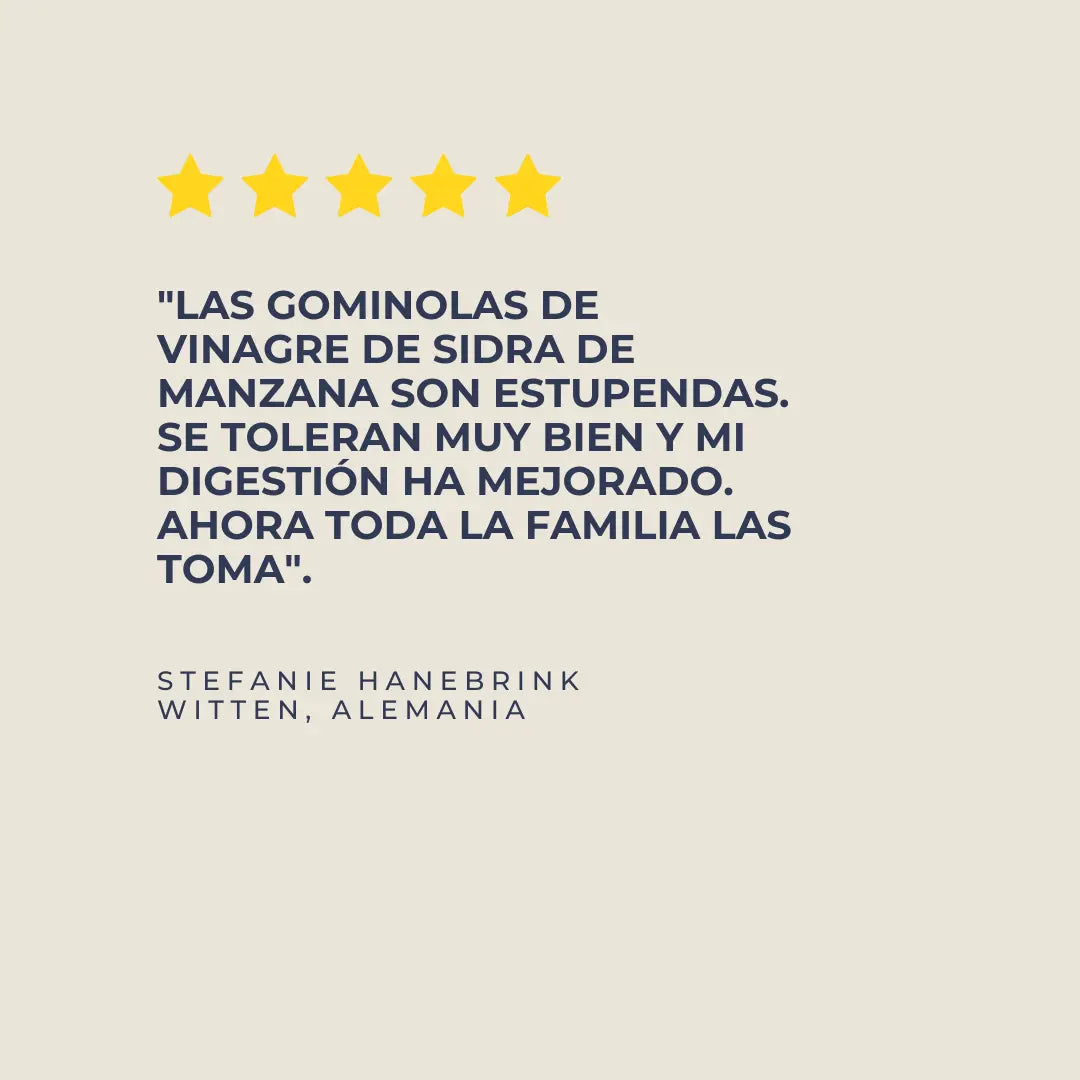 Gominolas de Vinagre de Sidra de Manzana