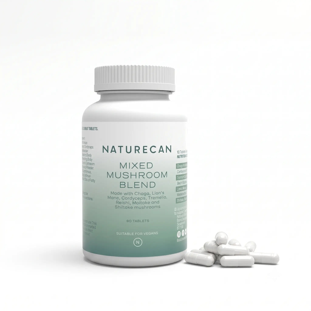 Complejo de setas con cordyceps, reishi y chaga