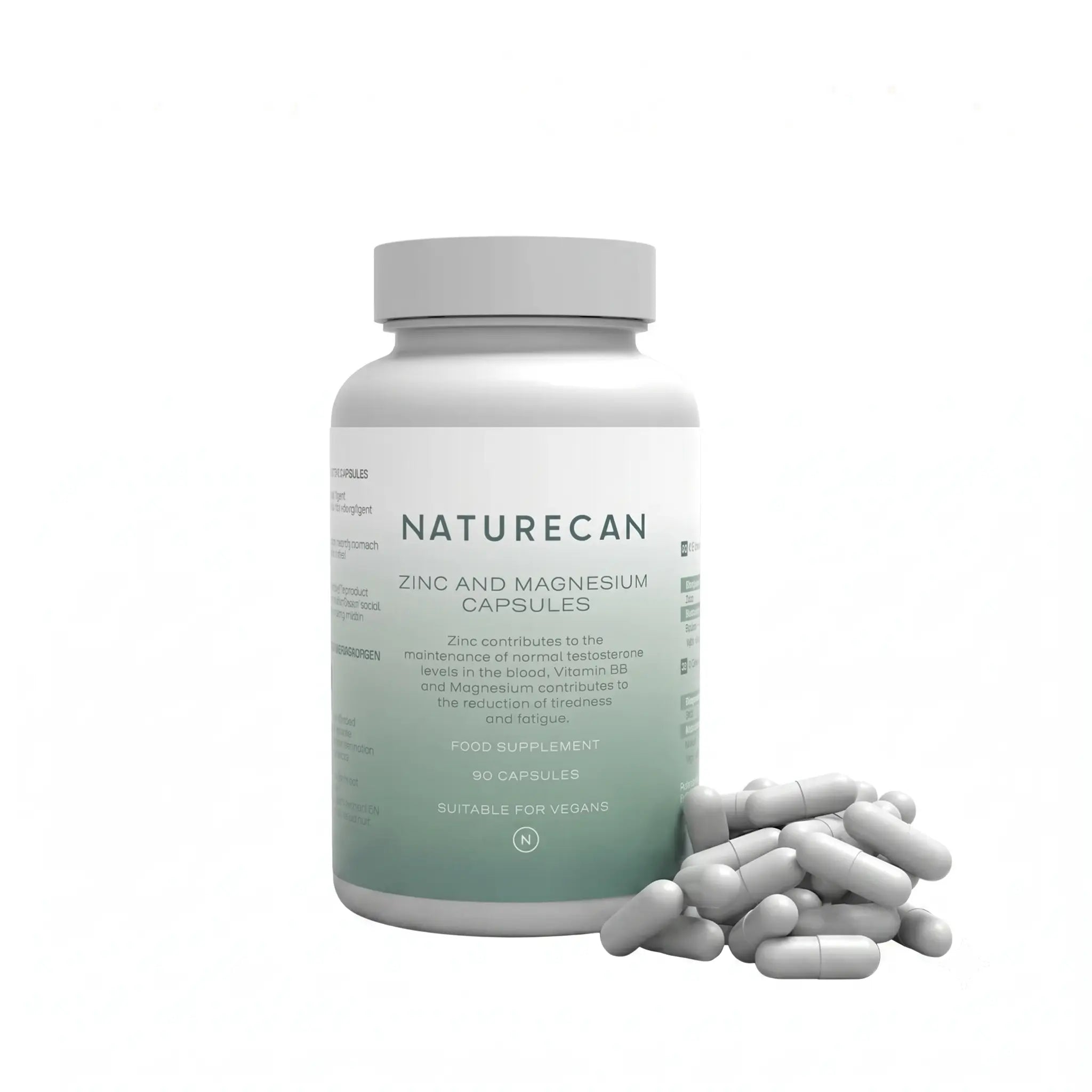 Cápsulas de zinc y magnesio Naturecan