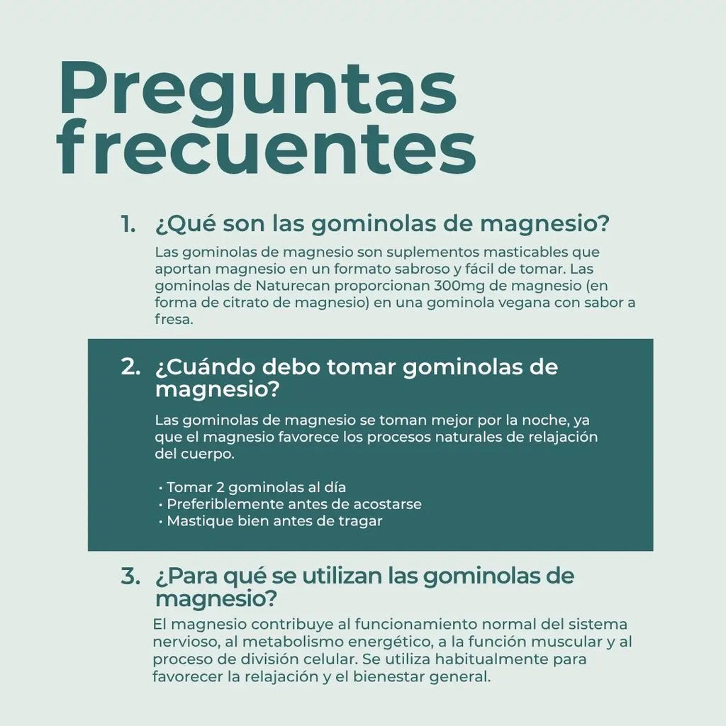 Gomitas de magnesio