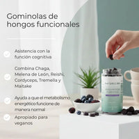 Gomitas de hongos funcionales