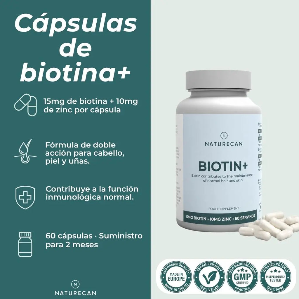 Comprimidos de biotina+