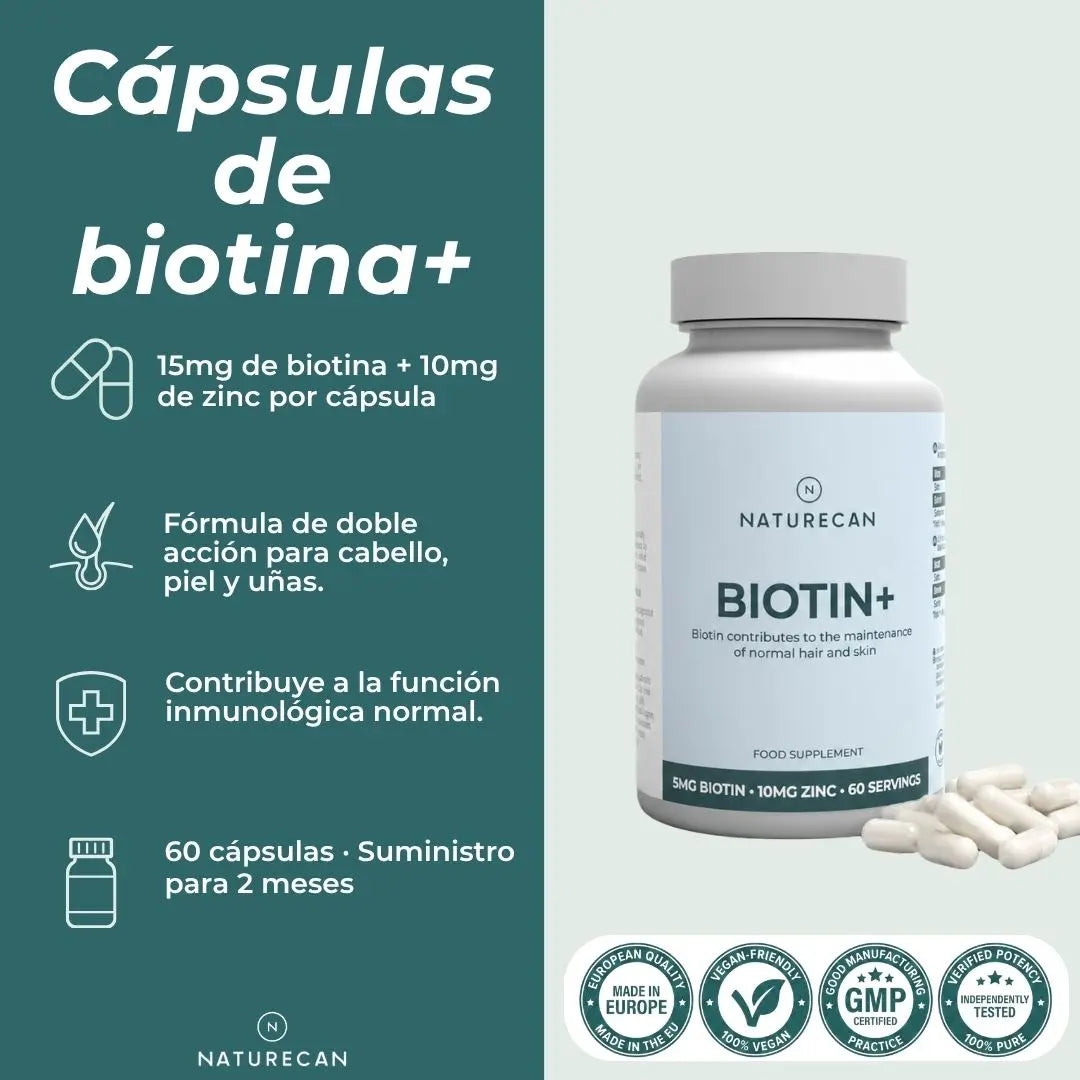 Comprimidos de biotina+