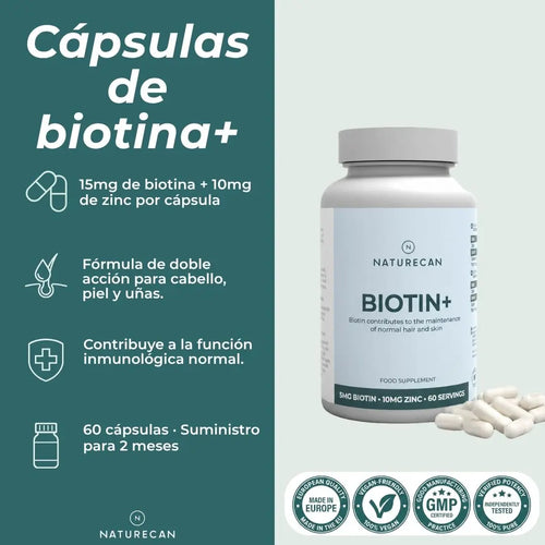 Comprimidos de biotina+