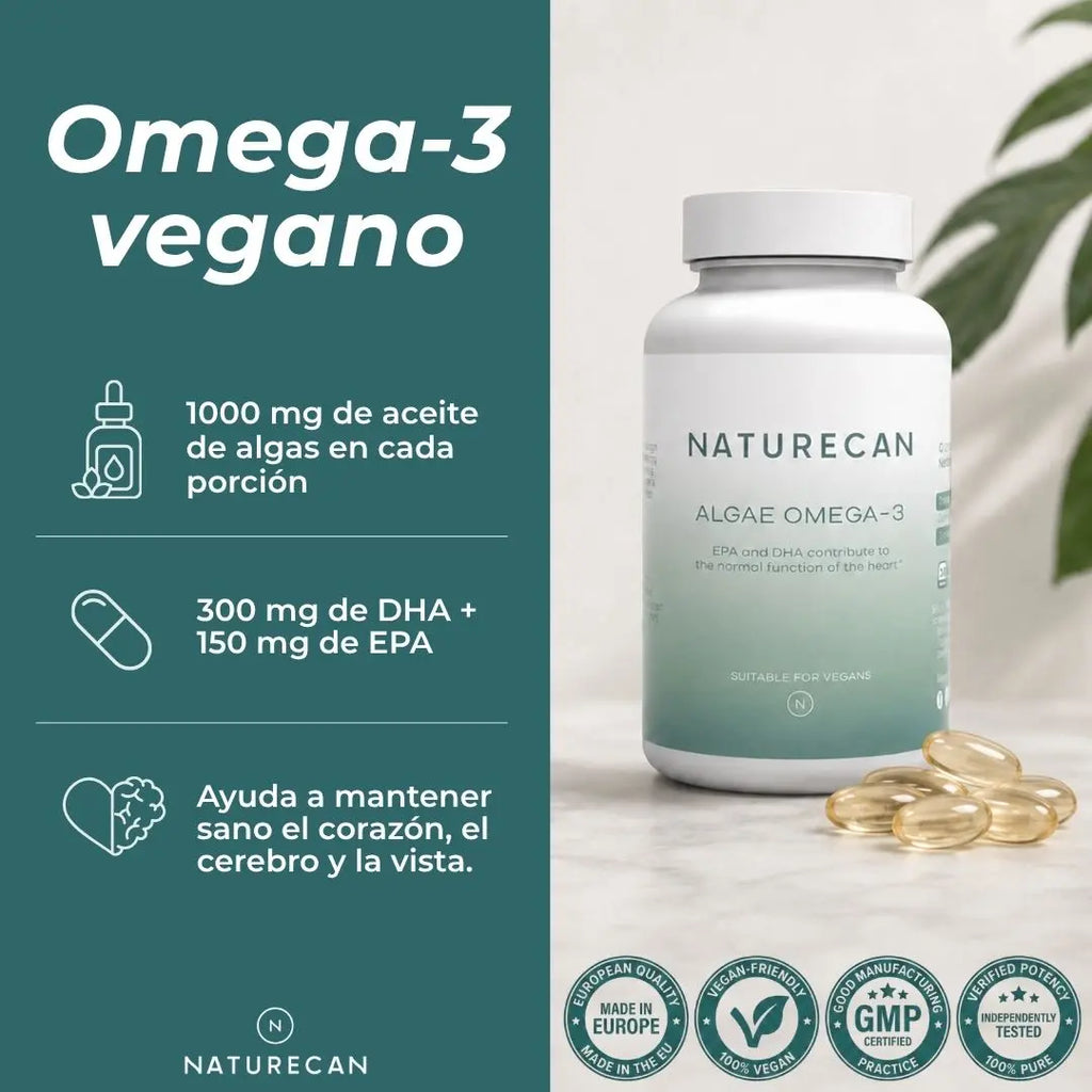 Cápsulas de Omega-3 de Algas Naturales