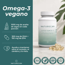 Cápsulas de Omega-3 de Algas Naturales