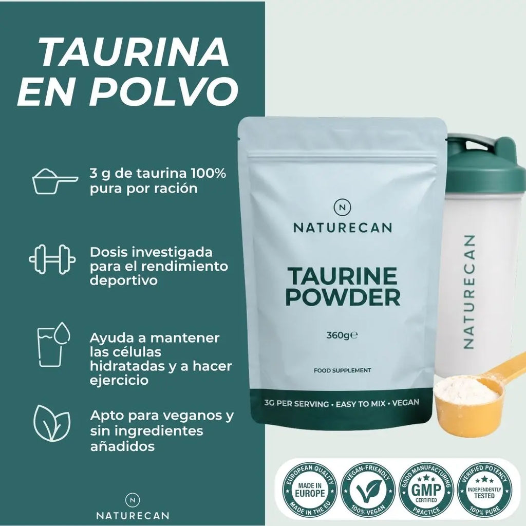 Taurina en polvo