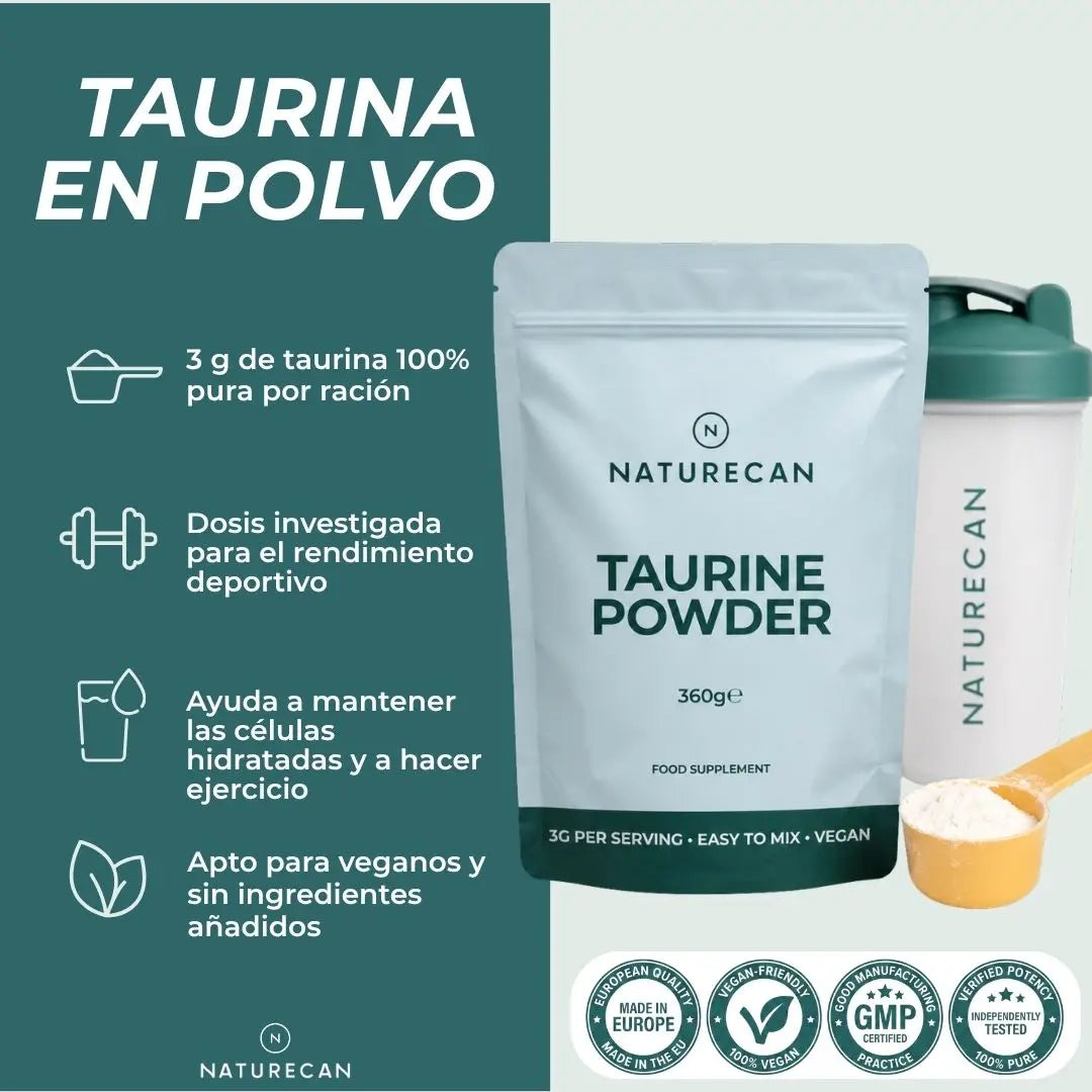 Taurina en polvo